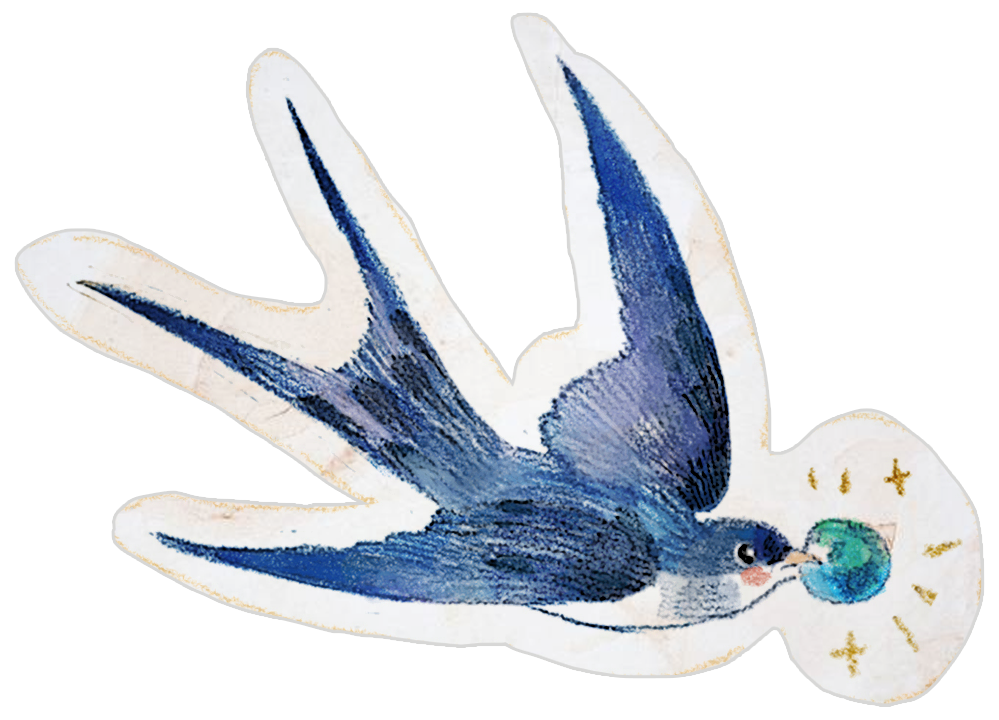 Sparrow with gem